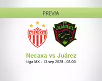 Pronóstico Necaxa Juárez (13 septiembre 2025)