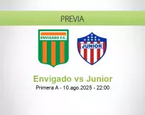 Pronóstico Envigado Junior (10 agosto 2025)