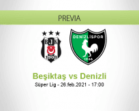 Pronóstico Beşiktaş Denizli (26 febrero 2021)