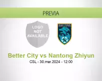 Pronóstico Better City Nantong Zhiyun (30 marzo 2024)