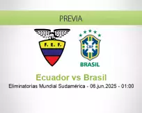 Ecuador vs Brasil