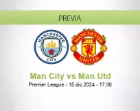 Pronóstico Man City Man Utd (15 diciembre 2024)