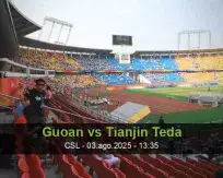 Pronóstico Guoan Tianjin Teda (03 agosto 2025)