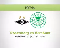 Pronóstico Rosenborg HamKam (13 julio 2025)