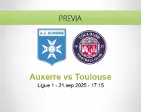 Pronóstico Auxerre Toulouse (21 septiembre 2025)