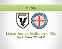 Pronóstico Macarthur Melbourne City (25 enero 2025)