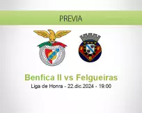 Pronóstico Benfica II Felgueiras (22 diciembre 2024)