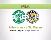 Pronóstico Hibernian St. Mirren (31 agosto 2025)