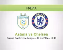 Pronóstico Astana Chelsea (12 diciembre 2024)