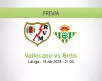 Pronóstico Vallecano Betis (15 diciembre 2025)