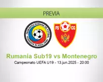 Rumanía Sub19 vs Montenegro