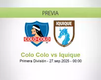 Pronóstico Colo Colo Iquique (26 septiembre 2025)