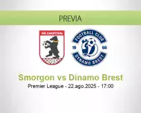 Pronóstico Smorgon Dinamo Brest (23 agosto 2025)