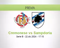 Pronóstico Cremonese Sampdoria (22 diciembre 2024)