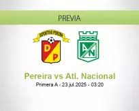 Pronóstico Pereira Atl. Nacional (22 julio 2025)