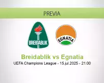 Pronóstico Breidablik Egnatia (15 julio 2025)