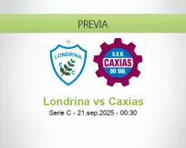 Pronóstico Londrina Caxias (20 septiembre 2025)