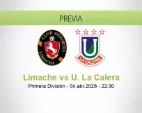 Pronóstico Limache U. La Calera (04 abril 2026)