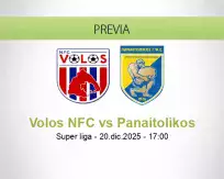 Pronóstico Volos NFC Panaitolikos (20 diciembre 2025)