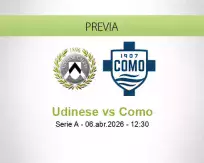 Pronóstico Udinese Como (06 abril 2026)
