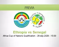 Pronóstico Ethiopia Senegal (29 septiembre 2026)