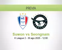 Pronóstico Suwon Seongnam (30 agosto 2025)