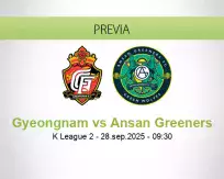 Pronóstico Gyeongnam Ansan Greeners (28 septiembre 2025)