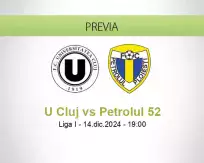 Pronóstico U Cluj Petrolul 52 (14 diciembre 2024)