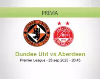 Pronóstico Dundee Utd Aberdeen (23 septiembre 2025)