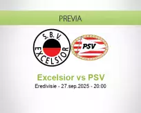 Pronóstico Excelsior PSV (27 septiembre 2025)
