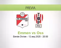 Pronóstico Emmen Oss (12 septiembre 2025)