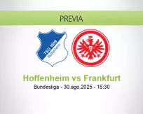 Pronóstico Hoffenheim Frankfurt (30 agosto 2025)