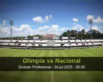 Pronóstico Olimpia Nacional (03 julio 2025)