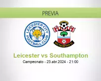 Pronóstico Leicester Southampton (23 abril 2024)