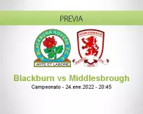 Blackburn vs Middlesbrough