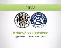 Pronóstico Králové Slovácko (13 abril 2024)
