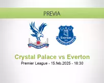 Pronóstico Crystal Palace Everton (15 febrero 2025)