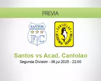Pronóstico Santos Acad. Cantolao (06 julio 2025)