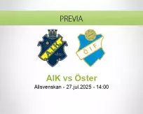 Pronóstico AIK Öster (27 julio 2025)