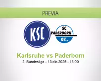 Pronóstico Karlsruhe Paderborn (13 diciembre 2025)