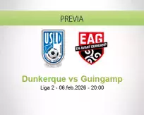 Pronóstico Dunkerque Guingamp (06 febrero 2026)