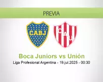Pronóstico Boca Juniors Unión (18 julio 2025)
