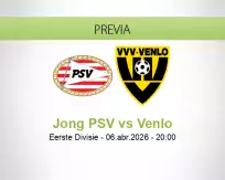 Pronóstico Jong PSV Venlo (06 abril 2026)