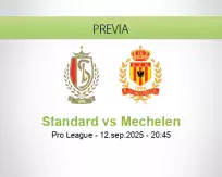 Pronóstico Standard Mechelen (12 septiembre 2025)