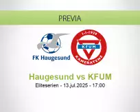 Pronóstico Haugesund KFUM (13 julio 2025)