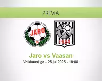 Pronóstico Jaro Vaasan (25 julio 2025)