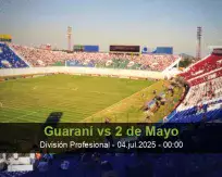 Pronóstico Guaraní 2 de Mayo (06 julio 2025)