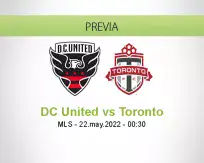 Pronóstico DC United Toronto (21 mayo 2022)