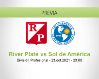 Pronóstico River Plate Sol de América (23 octubre 2021)