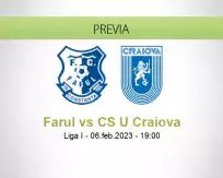 Pronóstico Farul CS U Craiova (06 febrero 2023)